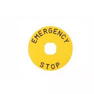 Табличка маркировочная EMERGENCY STOP фото 1